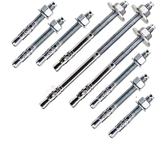 M6 - M20 Schwerlastanker OPTION 7 Bolzenanker verzinkt mit ETA Zulassung in Industriequalität Ankerbolzen Keilanker Schwerlastdübel (M12 x 90, 20) von Befestigungstechnik Gramsch