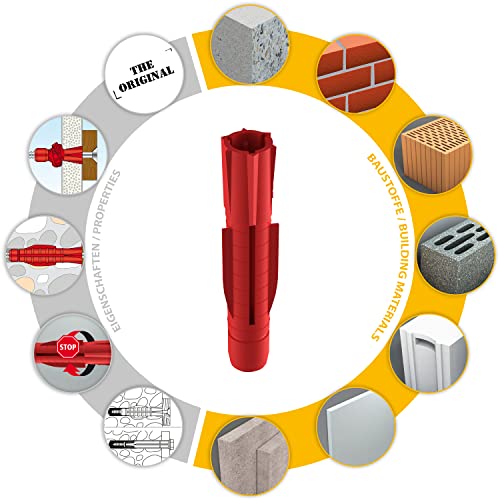 Original Tox TRI Dübel, 5x31 6x36 6x51 8x51 10x61 12x71 14x75 mm - Stückzahl wählbar- Allzweckdübel, Hohlraumdübel (5x31mm 250 Stück) von Befestigungstechnik Gramsch