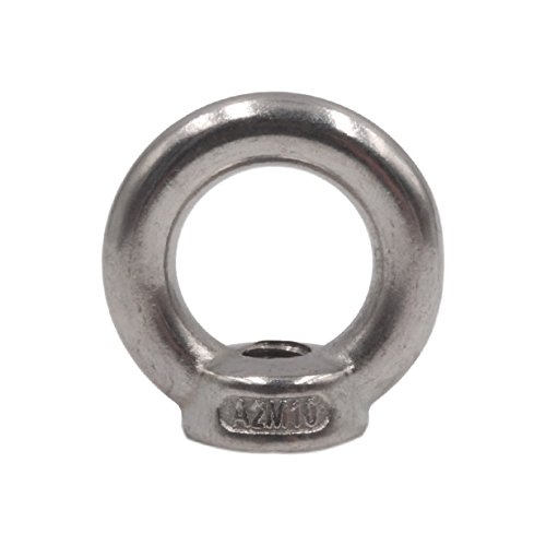 5 Stück Ringmutter DIN 582 Edelstahl V2A Ösenmutter Metrisch M6 M8 M10 M12 rostfrei A2 - Augenmutter (M10) von Befestigungstechnik Ingenieurbüro Becker