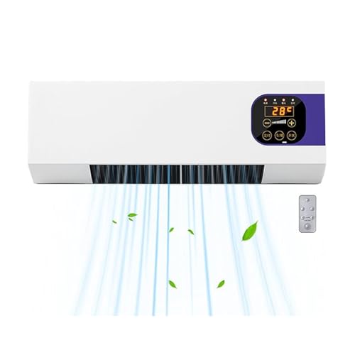 Befoore Mini-Klimaanlage, hocheffiziente kleine Klimaanlage mit doppeltem Verwendungszweck, an der Wand montierter Mini-Kühl- und Heizluftventilator mit Fernbedienung for Schlafzimmer und Wohnzimmer von Befoore