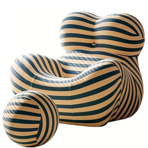 Faules Sofa for Erwachsene, Mutter-Umarmungsstuhl, mit Bodensofa, weiches Premium-Bodensofa ohne Armlehnen, Schaumstoff-Akzent for Wohnzimmer, Schlafzimmer und Büro(BlueYellow) von Befoore