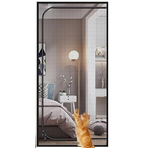 Katzengitter Balkontür, Passend Für Türgröße 85 cm X 200 cm, Verdickte, Katzenfeste Netzgittertür Für Schlafzimmer, Wohnzimmer, Küche, Terrasse(95x200cm) von Befoore