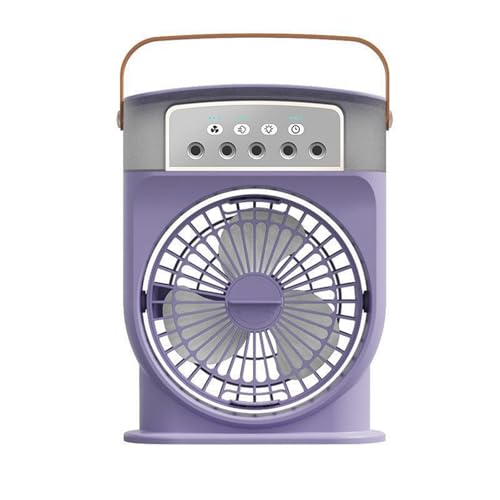 Wiederaufladbarer persönlicher Luftkühler-Ventilator – 3-stufiges Kühlluftsprühgerät mit 600-ml-Tank, kleiner persönlicher Nebelventilator for Schlafen for den Schreibtisch zu Hause, das Schlafzimmer, von Befoore