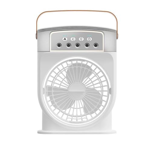 Wiederaufladbarer persönlicher Luftkühler-Ventilator – 3-stufiges Kühlluftsprühgerät mit 600-ml-Tank, kleiner persönlicher Nebelventilator for Schlafen for den Schreibtisch zu Hause, das Schlafzimmer, von Befoore