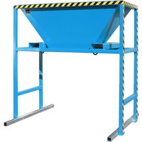 Bauer® Befülltrichter für Transportsäcke BIG BAG, HxBxT 2.050 x 1.980 x 1.700 mm, RAL 5012 lichtblau von Bauer®