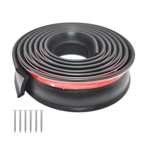 Garagentor Dichtung 3m Universal Garagentor Gummistreifen Selbstklebend Dichtungsstreifen für den Boden garagentor dichtung universal mit Nägeln von Befun