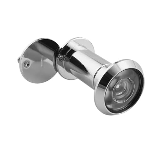 Türspion Weitwinkel mit Sicherheitsrückabdeckung, 220° Messing Türspion Optische Glaslinsen Bohrloch Durchmesser Door Viewer Peephole Sicherheit Spion für Türstärke 35mm-60mm, Stahlfarbe von Befun