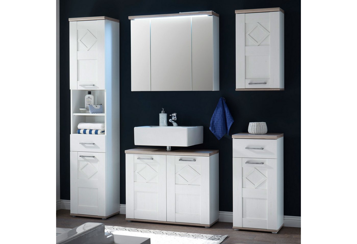 Bega Consult Badezimmer-Set Badezimmer Set Country Anderson Pine Optik Bega Consult Badezimmer-Set Badezimmer Set Country Anderson Pine Optik von Bega Consult