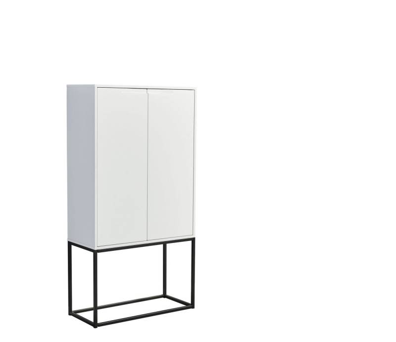 Bega Consult Barschrank 10 Fächer, Halterung für Weingläser, Weiß matt - 79x156x38cm (B/H/T) von Bega Consult