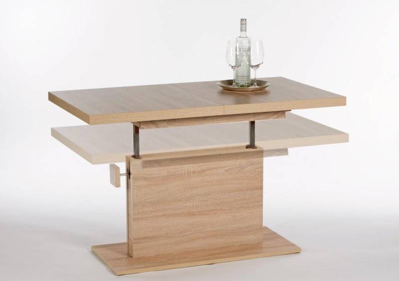 Bega Consult Couchtisch Couchtisch MONACO 120 x 67, höhenverstellbar ausziehbar Sonoma Eiche von Bega Consult