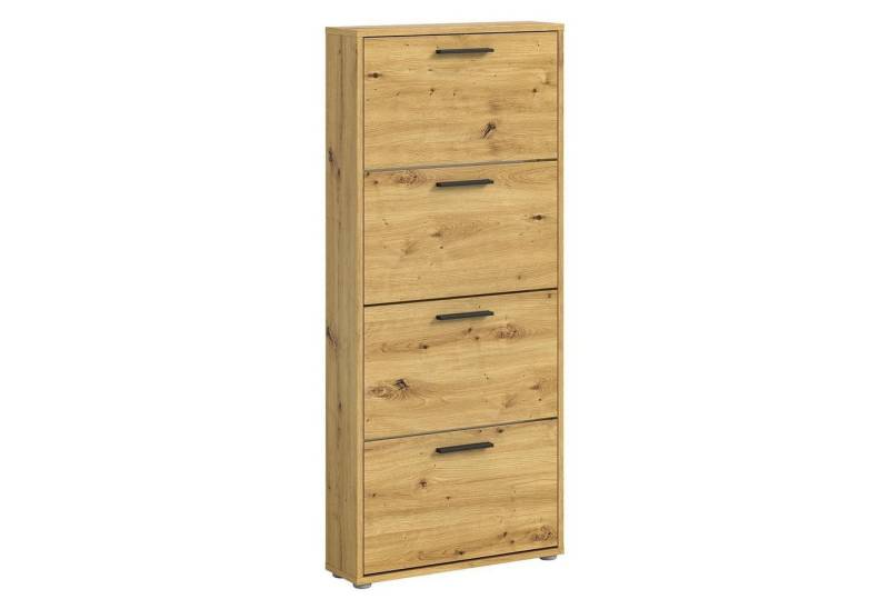 Bega Consult Schuhkipper SAM, 4 Klappen, Artisan Eiche Dekor, B 59 x H 136 x T 17 cm von Bega Consult