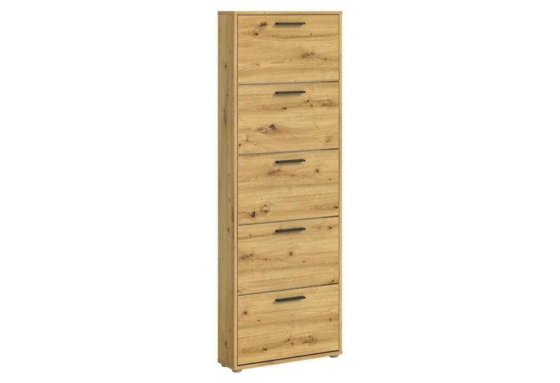 Bega Consult Schuhkipper SAM, 5 Klappen, Artisan Eiche Dekor, B 59 x H 169 x T 17 cm von Bega Consult
