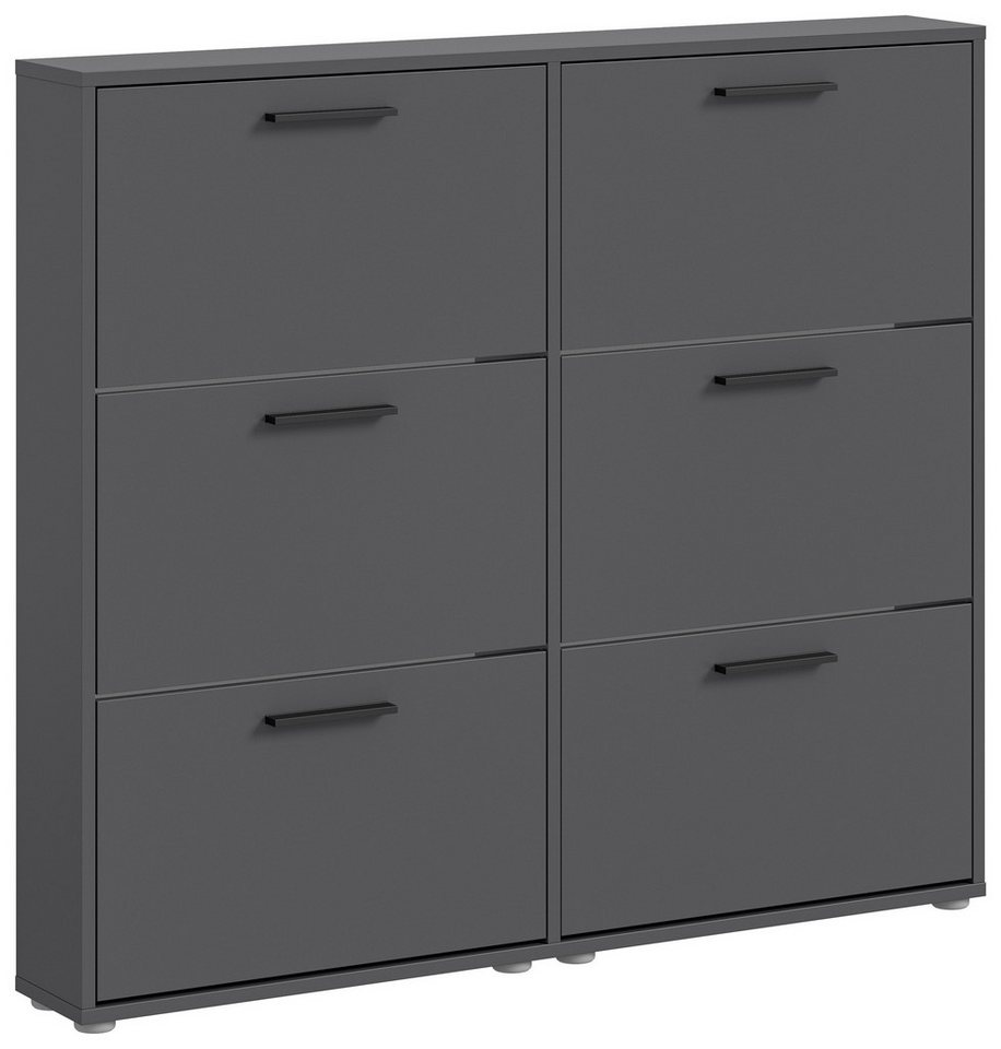 Bega Consult Schuhkipper in Anthrazit, Melaminbeschichtet - 116x103x17cm (BxHxT) von Bega Consult