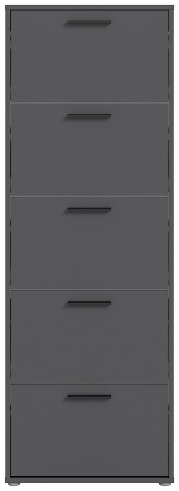 Bega Consult Schuhkipper in Anthrazit, Melaminbeschichtet - 59x169x17cm (BxHxT) von Bega Consult