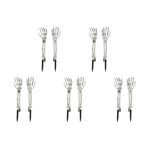 Begchy 10 Stück Dekoration für Halloween-Skelett, , realistisch, Totenkopf, Arm, , Dekoration für Halloween von Begchy