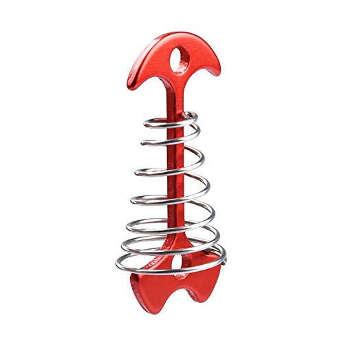 Begchy 4 Stück Outdoor Mountain Camping Floor Spring Nails Plank Zelt Fixed Windproof Nails Anpassung Wind Rope Buckle Large von Begchy