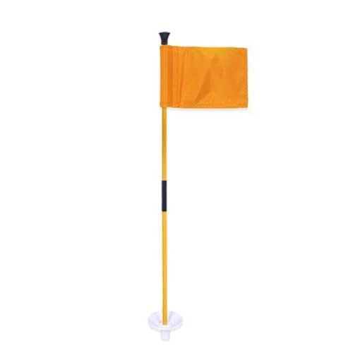Begchy Grüne Golfflagge, Orange, Fahnenmast in Abschnitten, Lochausschnitt für grüne Zielflagge, leicht zu transportieren Begchy Grüne Golfflagge, Orange, Fahnenmast in Abschnitten, Lochausschnitt für grüne Zielflagge, leicht zu transportieren von Begchy