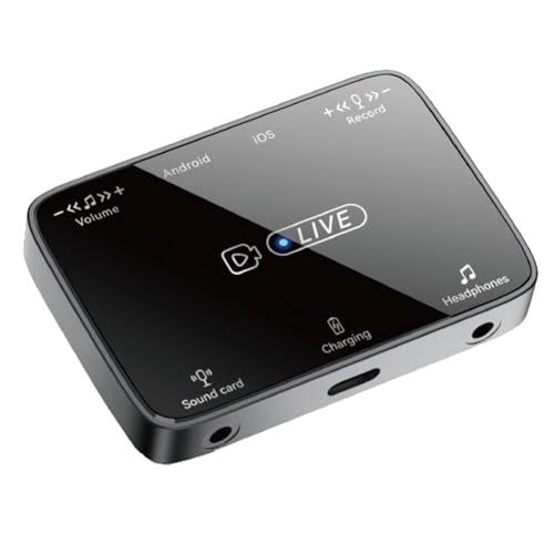Begchy Neu Geeignet für Beleuchtung/TypeC Universal Stereo Live Broadcast Sound Card Adapter Karaoke und Mikrofon Artefakt von Begchy