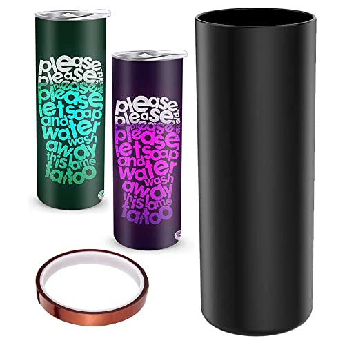 Begchy Wiederverwendbare Silikonverpackung für dünne Sublimationsbecher von 20 oz, für Sublimationsklebstoff bis zu niedriger Temperatur C von Begchy