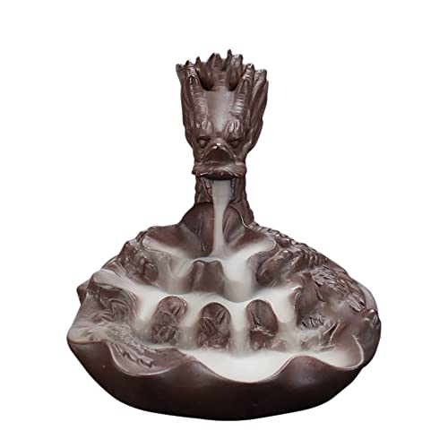 Begchy Xianglong Shengshi Räucherstäbchenbrenner mit Rückfluss, violett, Aroma-Diffuser, Weihrauchbrenner aus von Begchy