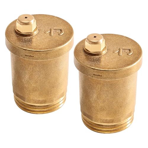 2 Stück Entlüftungsventil 1 Zoll, Messing Automatisches Entlüftungsventil, G1" Automatischer Schnellentlüfter, Entlüftungsauslassventil für Kessel, Heizkörper, Wassertank,Lagertank 2 Stück Entlüftungsventil 1 Zoll, Messing Automatisches Entlüftungsventil, G1" Automatischer Schnellentlüfter, Entlüftungsauslassventil für Kessel, Heizkörper, Wassertank,Lagertank von Begonia