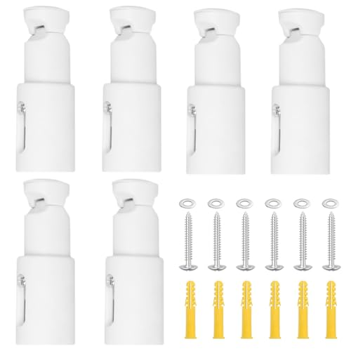 6 Stück Heizkörper Halterung Set,Halterung für Badheizkörper,Einstellbar Handtuchheizkörper Montagehalterung,Badezimmer Halterung Befestigung für Gerade und Gebogene Badezimmer Heizkörper von Begonia