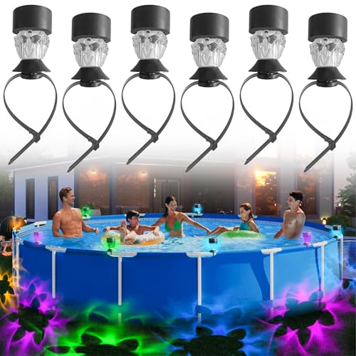 Begonia 6 Stück Solar Poolbeleuchtung für Frame Pool, Pool Beleuchtung wasserdichte LED Licht für Aufstellpool, Teichbeleuchtung Zaunbeleuchtung für Pool Bar Party Garten Outdoor Deko Begonia 6 Stück Solar Poolbeleuchtung für Frame Pool, Pool Beleuchtung wasserdichte LED Licht für Aufstellpool, Teichbeleuchtung Zaunbeleuchtung für Pool Bar Party Garten Outdoor Deko von Begonia