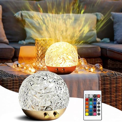 Begonia Ocean Polarlicht Lampe, 16 Farben USB Wasserwellen mit Fernbedienung, USB-Steckernetzteil, Wellen Ozean Nachtlicht Tischlampe Sternenhimmel Projektor für Kinder Erwachsene Zimmer Deko Begonia Ocean Polarlicht Lampe, 16 Farben USB Wasserwellen mit Fernbedienung, USB-Steckernetzteil, Wellen Ozean Nachtlicht Tischlampe Sternenhimmel Projektor für Kinder Erwachsene Zimmer Deko von Begonia