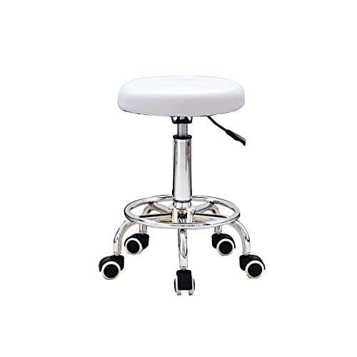 Begoniape Rollhocker Arbeitshocker 360° Drehhocker bis 150kg Ergonomischer Rollhocker mit Universal-Räder Höhenverstellbar Bürohocker für Büro Salon Massage Spa von Begoniape