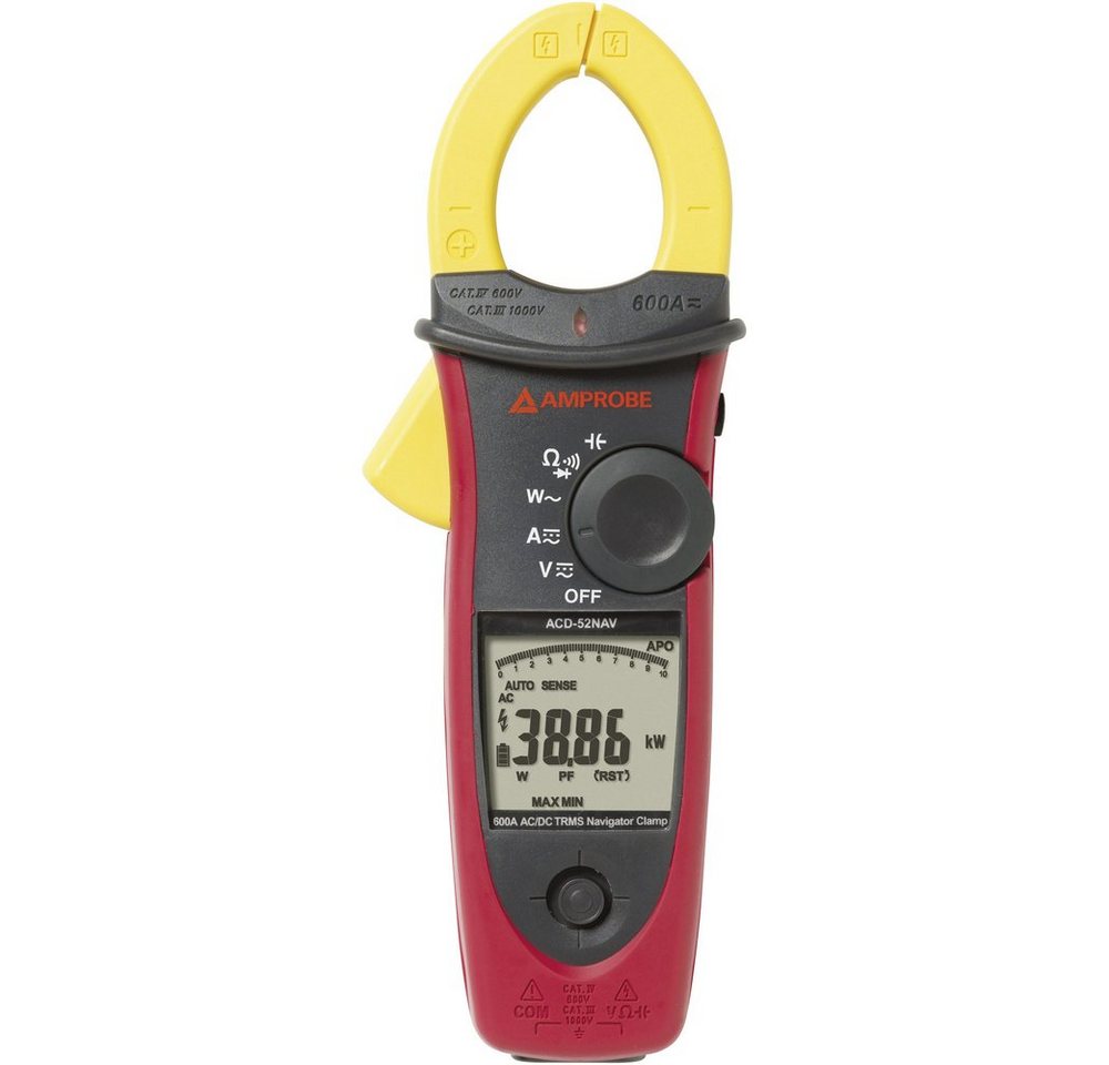Beha Amprobe Spannungsprüfer Beha Amprobe ACDC-52NAV Hand-Multimeter, Stromzange digital CAT III, (ACDC-52NAV) von Beha Amprobe