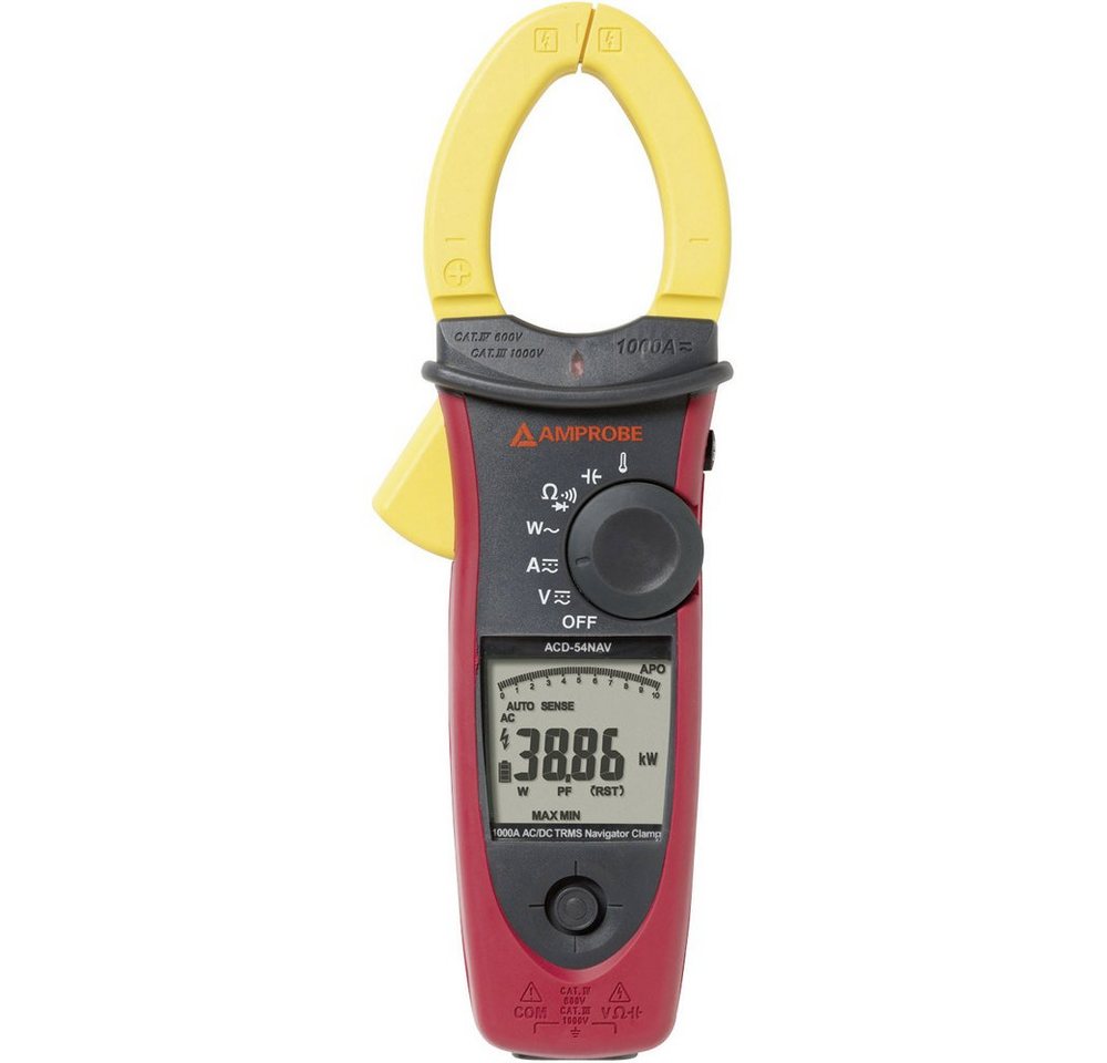 Beha Amprobe Spannungsprüfer Beha Amprobe ACDC-54NAV Stromzange, Hand-Multimeter digital CAT III, (ACDC-54NAV) von Beha Amprobe