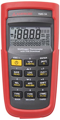 Beha-Amprobe TMD-56 Digitales Thermometer; 2 probes (K/J), mit USB von Amprobe