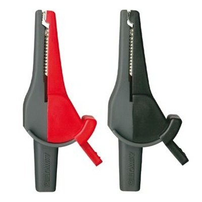 Krokodilklemme KS 4L Set, grau/rot, grau/schwarz von Beha-amprobe