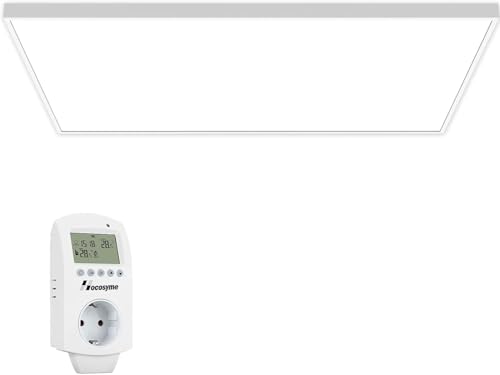 Behaglich Infrarotheizung Deckenmontage 600 Watt, Infrarotheizung zur Deckenmontage, effiziente Elektroheizung, TÜV - WiFi(TuYa) von Behaglich