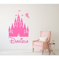 Personalisiertes Fee Name Wandtattoo - Kinderzimmer Wandtattoos Mond Sterne Mädchen Kinder Wandbild Vinyl Aufkleber von BeharColors