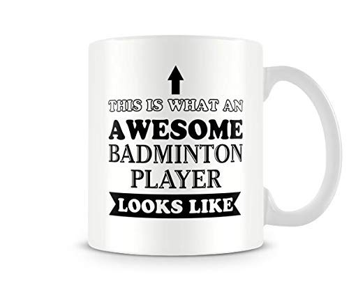 Sport-Tasse – Awesome Badminton Player – tolle Geschenkidee von Behind The Glass