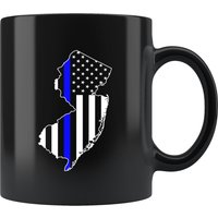 Dünne Blaue Linie, Geschenk, Geschenke, Becher, Polizei, Recht, Vollzug, Offizier, Cop, Sheriff, Gefängniswächter, New Jersey, Nj, Familie von BehindTheLineDesigns