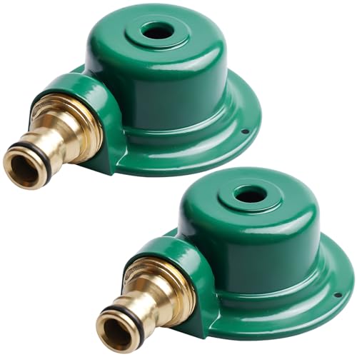 2 Stück Rasensprenger aus Metall, 360 Grad Kreisregner, Sprinkler Garten, Rasensprenger Kleine bis Mittlere Fläche, Gartensprenger für Bewässerungsanlagen, Rasensprinkler, Terrasse von Behogan