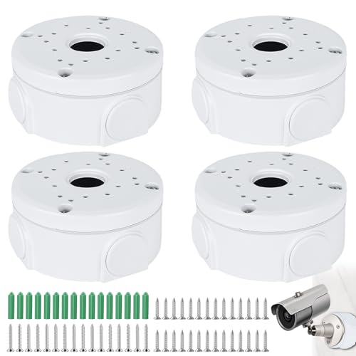 4 Stücke Wasserdichte Anschlussdose für Überwachungskamera, Anschlussdose Universal für Dome-Kamera, Kamera-Anschlussdose, Überwachungskamera-Montagebox, Universal Abzweigdose Überwachungskameras 4 Stücke Wasserdichte Anschlussdose für Überwachungskamera, Anschlussdose Universal für Dome-Kamera, Kamera-Anschlussdose, Überwachungskamera-Montagebox, Universal Abzweigdose Überwachungskameras von Behogan