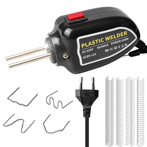 Behogan 100W Kunststoff Schweißgerät, Stoßstangen Reparatur Set, Kunstoffschweißgerät mit 200pcs in 4 Arten Schweißnagel, Kunststoff Reparaturset, Stoßstangenreparatur am Auto, 500°C Max Behogan 100W Kunststoff Schweißgerät, Stoßstangen Reparatur Set, Kunstoffschweißgerät mit 200pcs in 4 Arten Schweißnagel, Kunststoff Reparaturset, Stoßstangenreparatur am Auto, 500°C Max von Behogan