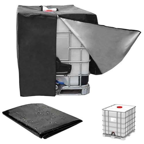 IBC Tank Abdeckung: 120 x100 x116 cm IBC Container Cover, Anti-UV Schutzhülle für Wassertank 1000L, Wassertank schutzhülle, Schutzabdeckung, Geeignet für IBC-Tank Behälter Container von Behogan