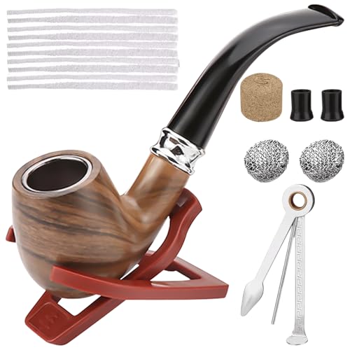 Tabakpfeife: Tabak Pfeifen Set, Tabak Pfeifen Set mit Geschenkset und Zubehör, Perfektes Pfeifenset für Anfänger zum Rauchen, Harz Tabak Pfeifen Set, Tabak Pfeife Mundstück, Perfektes Pfeifenset von Behogan