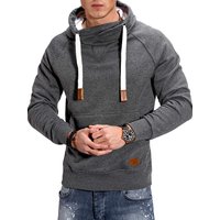 behype Kapuzensweatshirt "JULES", mit hohem Kragen von Behype