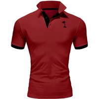 behype Poloshirt "PALM" mit kontrastfarbigen Details behype Poloshirt "PALM" mit kontrastfarbigen Details von Behype