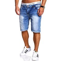 behype Shorts "LIONY", mit modischer Used-Look-Waschung von Behype
