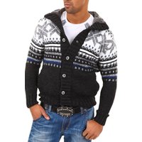 behype Strickjacke "CRSM" mit modischem Norweger-Muster von Behype