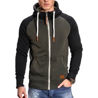 behype Sweatjacke "RAGLAN", mit Raglan-Ärmeln von Behype