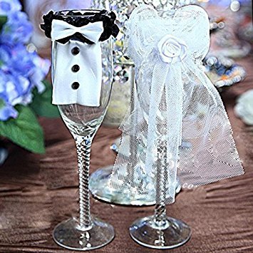 Bei wang Weinglas für die Hochzeit mit Glücksbringer, Tischdekorationen von Bei wang