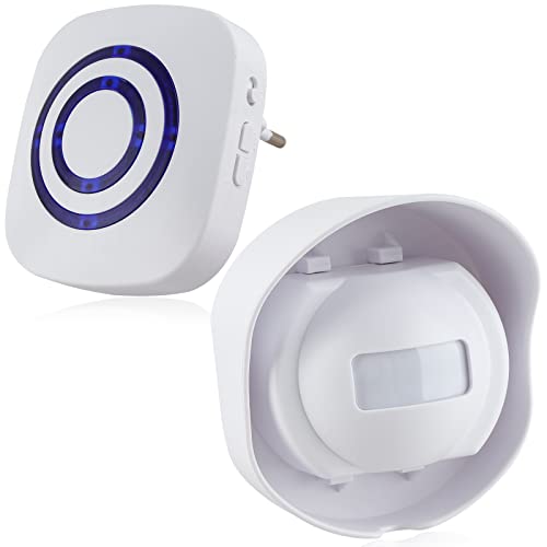 Bewegungsmelder Alarm mit 1 Elektronischem Plug-in-Empfänger 1 PIR-Bewegungssensor-Detektor Drahtlose Türglocke Besucher-Alert Sicherheitswarnung Alarm von 38 Klingeltöne (Wasserdicht) Bewegungsmelder Alarm mit 1 Elektronischem Plug-in-Empfänger 1 PIR-Bewegungssensor-Detektor Drahtlose Türglocke Besucher-Alert Sicherheitswarnung Alarm von 38 Klingeltöne (Wasserdicht) von BeiLan