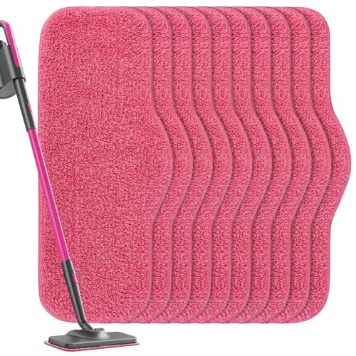 Mikrofaser-Dampfreiniger-Pads, kompatibel mit Schenley Dampfreiniger, 10 Stück, waschbare und wiederverwendbare Ersatz-Mopp-Pads, Zubehör (10 Stück) – auch für Swiffer Nassstrahl geeignet von BeiLan